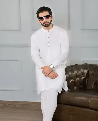 Men's Wash And Wear Plain Suit - 1 Pc Masterpiece